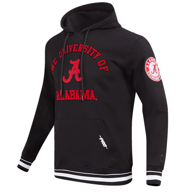 Alabama Crimson Tide - NCAA University of Alabama Classic Stacked Logo Fleece Pullover Hoodie