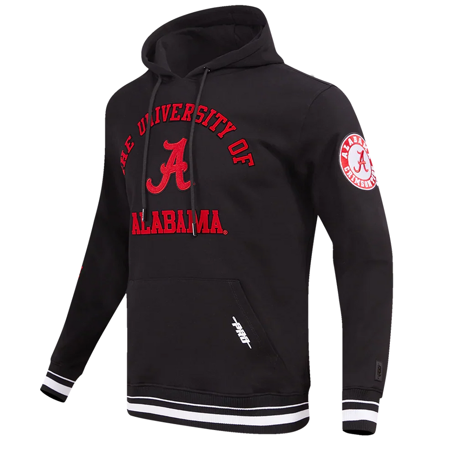 Alabama Crimson Tide - NCAA University of Alabama Classic Stacked Logo Fleece Pullover Hoodie