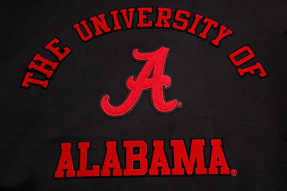 Alabama Crimson Tide - NCAA University of Alabama Classic Stacked Logo Fleece Pullover Hoodie