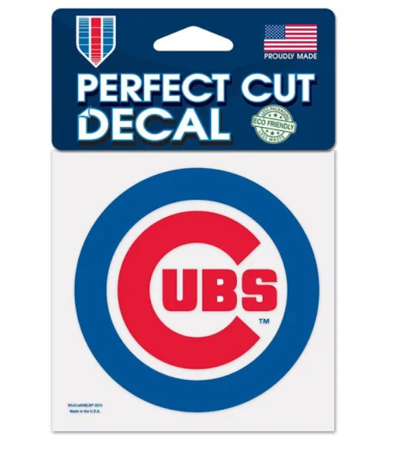 Chicago Cubs - Perfect Cut Color 4" X 4" Decal