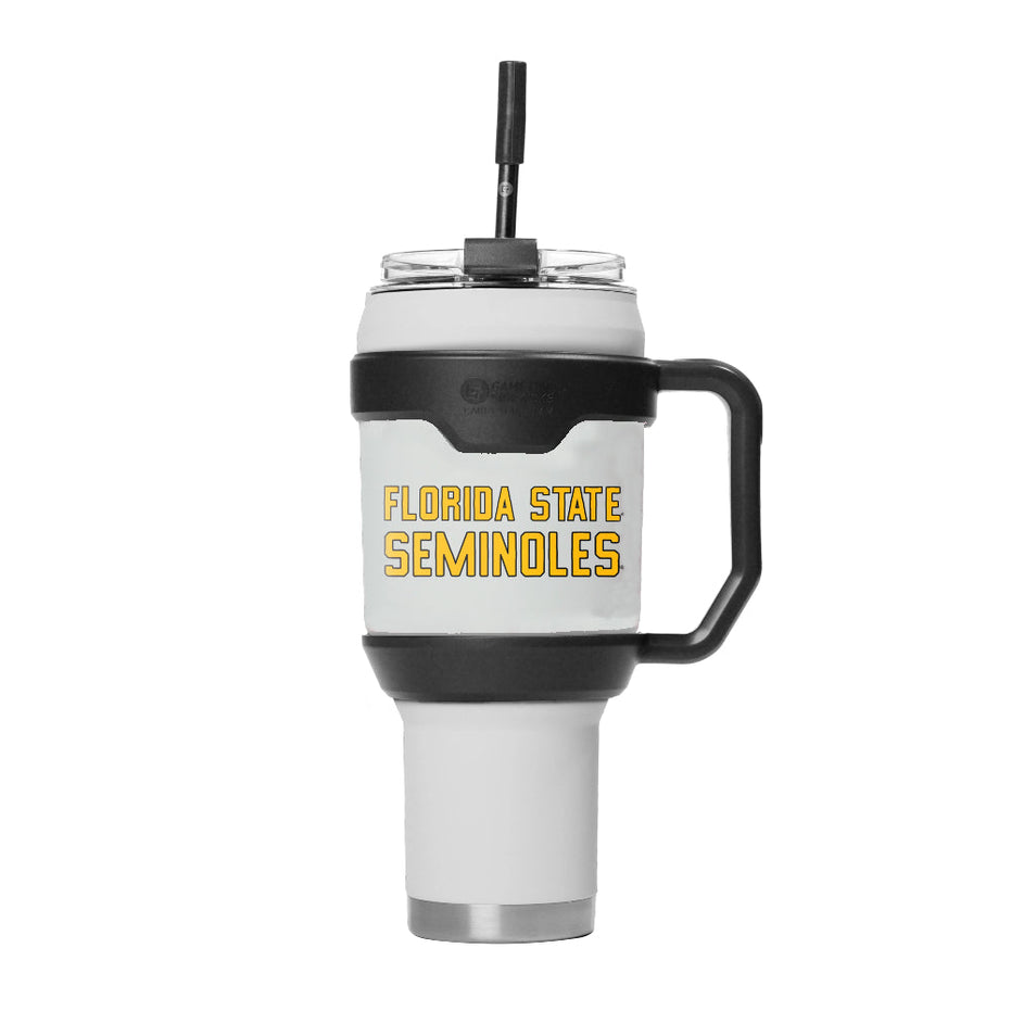 Florida State Seminoles - White 40oz Stainless Steel Tumbler