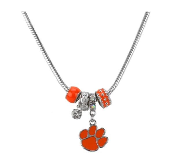 University of Clemson - Clemson Tigers - Logo Charm Necklace