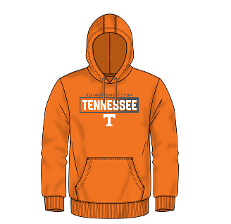 Tennessee Volunteers Iconic Cotton Fleece Down the Field Pullover Hoodie