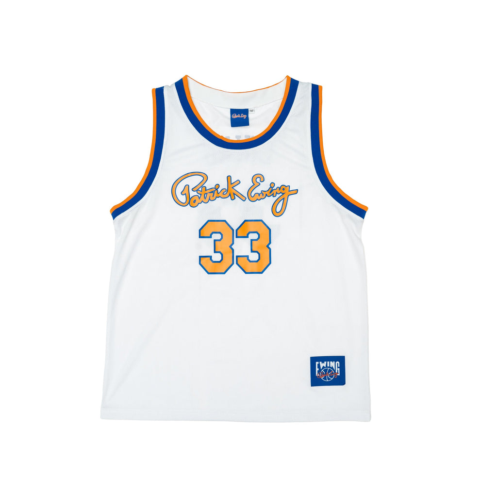 Ewing White Basketball Jersey by Ewing Athletics