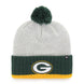Green Bay Packers - Gray Crisp Cuff Knit, 47 Brand