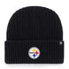 Pittsburgh Steelers - Harbor Black Cuff Knit Beanie, 47 Brand
