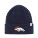 Denver Broncos - Light Navy Raised Cuff Knit Beanie, 47 Brand