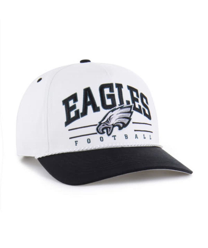 Philadelphia Eagles - White Roscoe Hitch RF Hat, 47 Brand