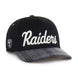 Las Vegas Raiders - Black Windowpane Plaid Hitch, 47 Brand