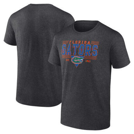 Florida Gators - Mens Triangle Multi Stripe Grey T-Shirt