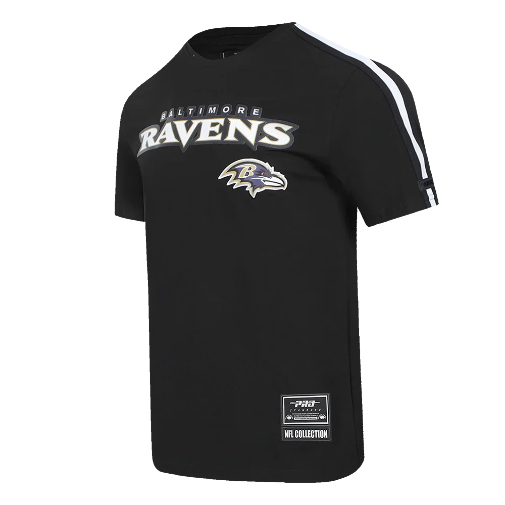 Baltimore Ravens - NFL Classic Mesh Men's Single Jersey Striped T-Shirt