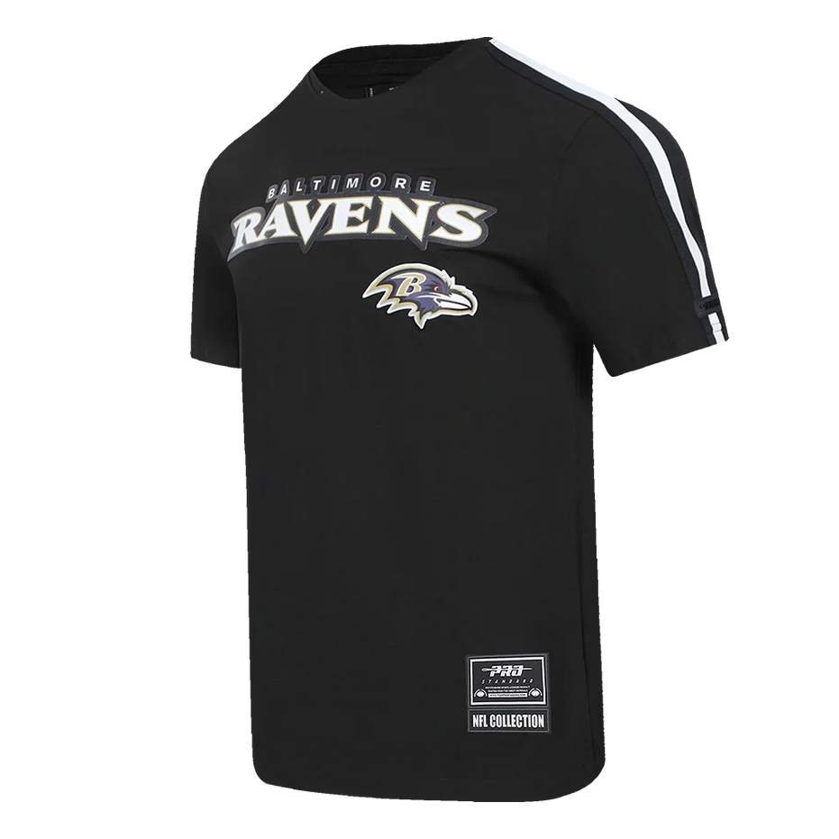 Baltimore Ravens - NFL Classic Mesh Men's Single Jersey Striped T-Shirt