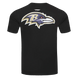 Baltimore Ravens - NFL Classic Mesh Men's Single Jersey Striped T-Shirt