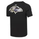 Baltimore Ravens - NFL Classic Mesh Men's Single Jersey Striped T-Shirt