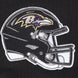 Baltimore Ravens - NFL Classic Mesh Men's Single Jersey Striped T-Shirt