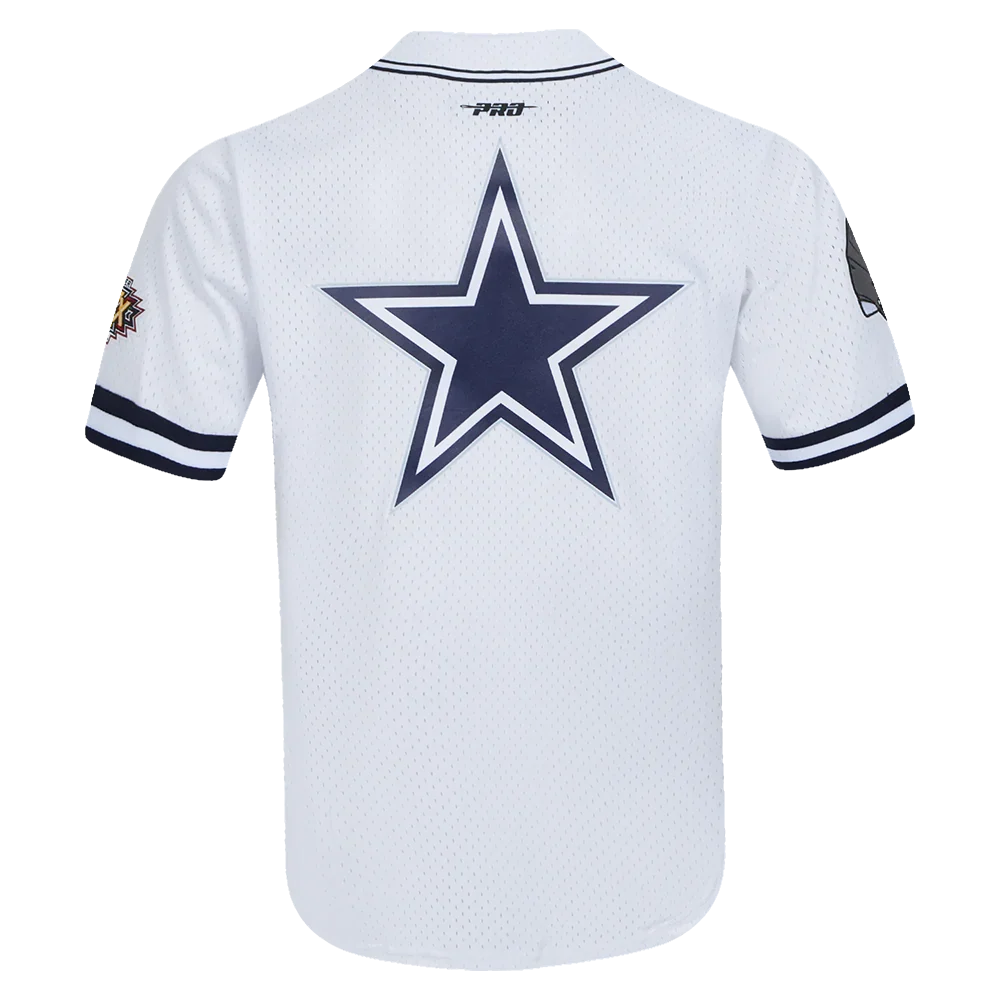 Dallas Cowboys NFL - Logo Classic Mesh Bottom Down Men's Adult Shirt