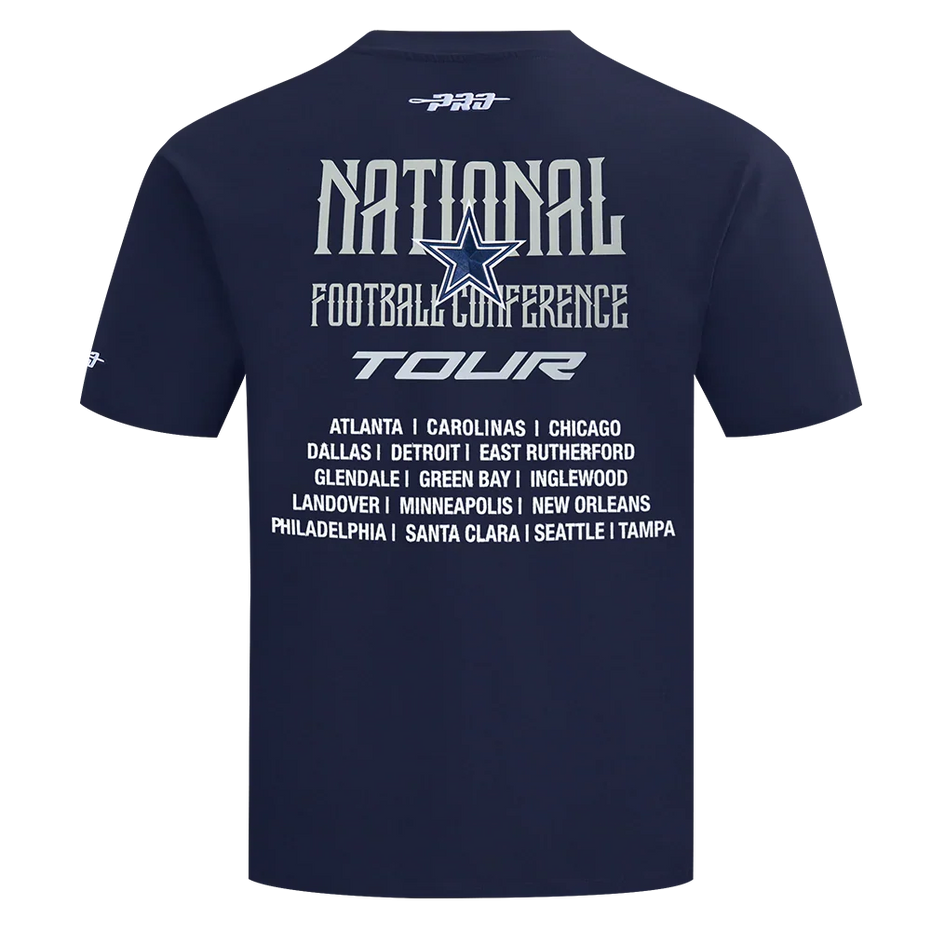 Dallas Cowboys - NFL City Tour 2.0 Men's Cotton Jersey Drop Shoulder T-Shirt