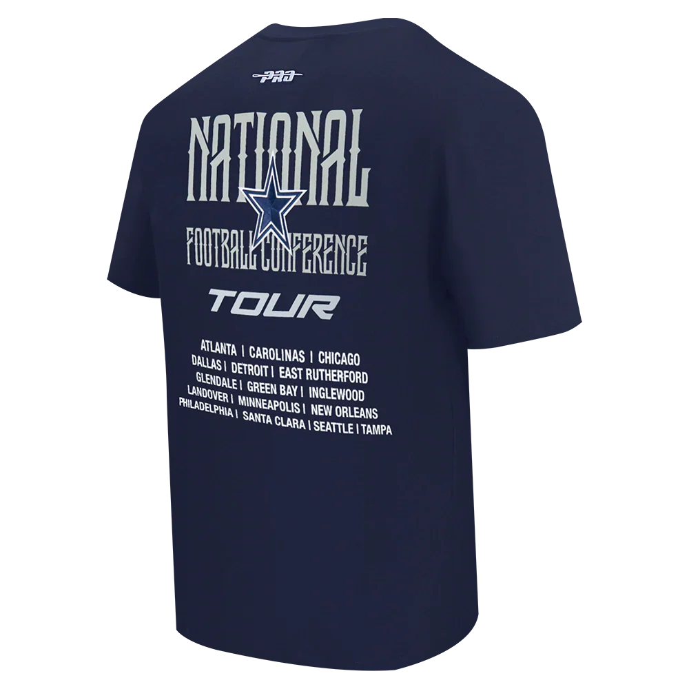 Dallas Cowboys - NFL City Tour 2.0 Men's Cotton Jersey Drop Shoulder T-Shirt