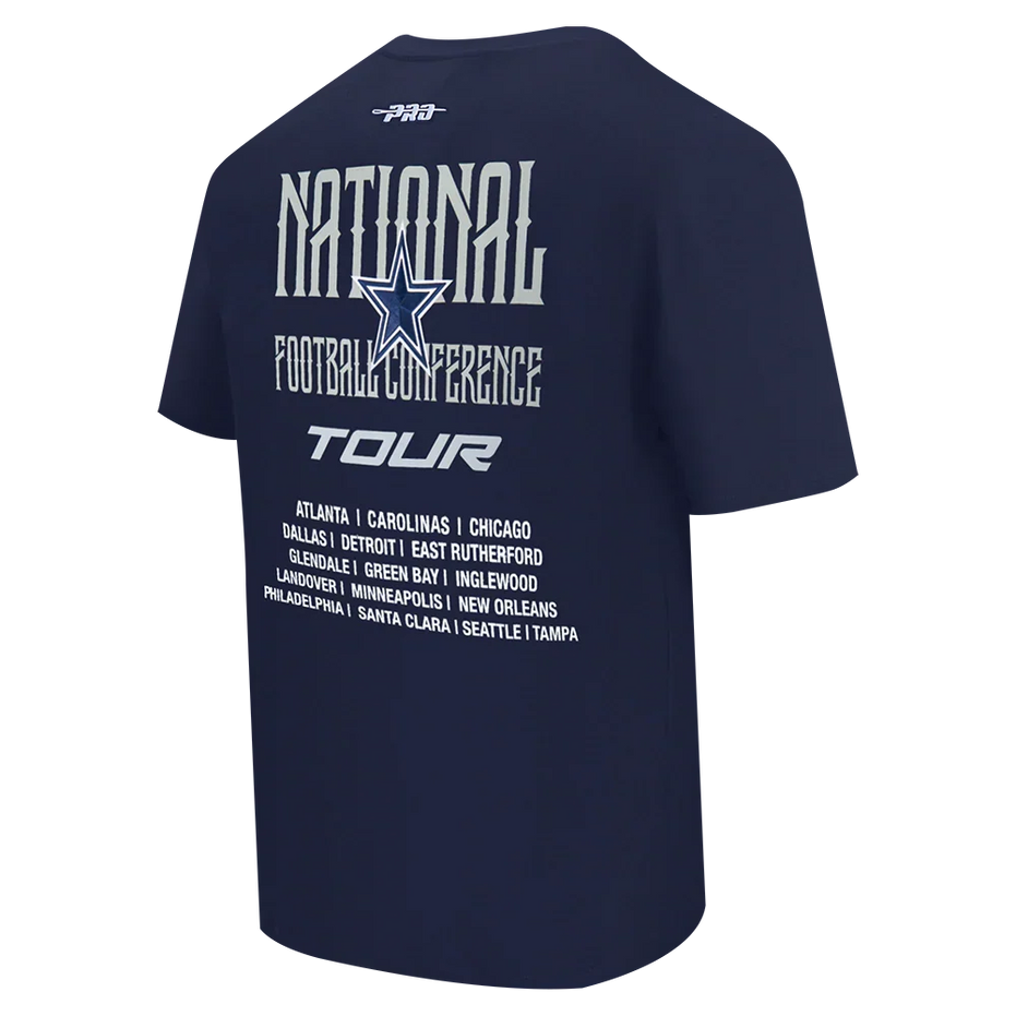 Dallas Cowboys - NFL City Tour 2.0 Men's Cotton Jersey Drop Shoulder T-Shirt