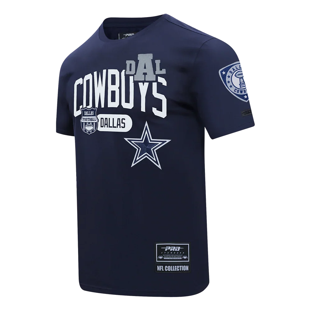 Dallas Cowboys - NFL Letterman Men's Short Sleeve Tee T-Shirt