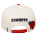 Dallas Cowboys - NFL Roses Wool Eggshell Snapback Hat