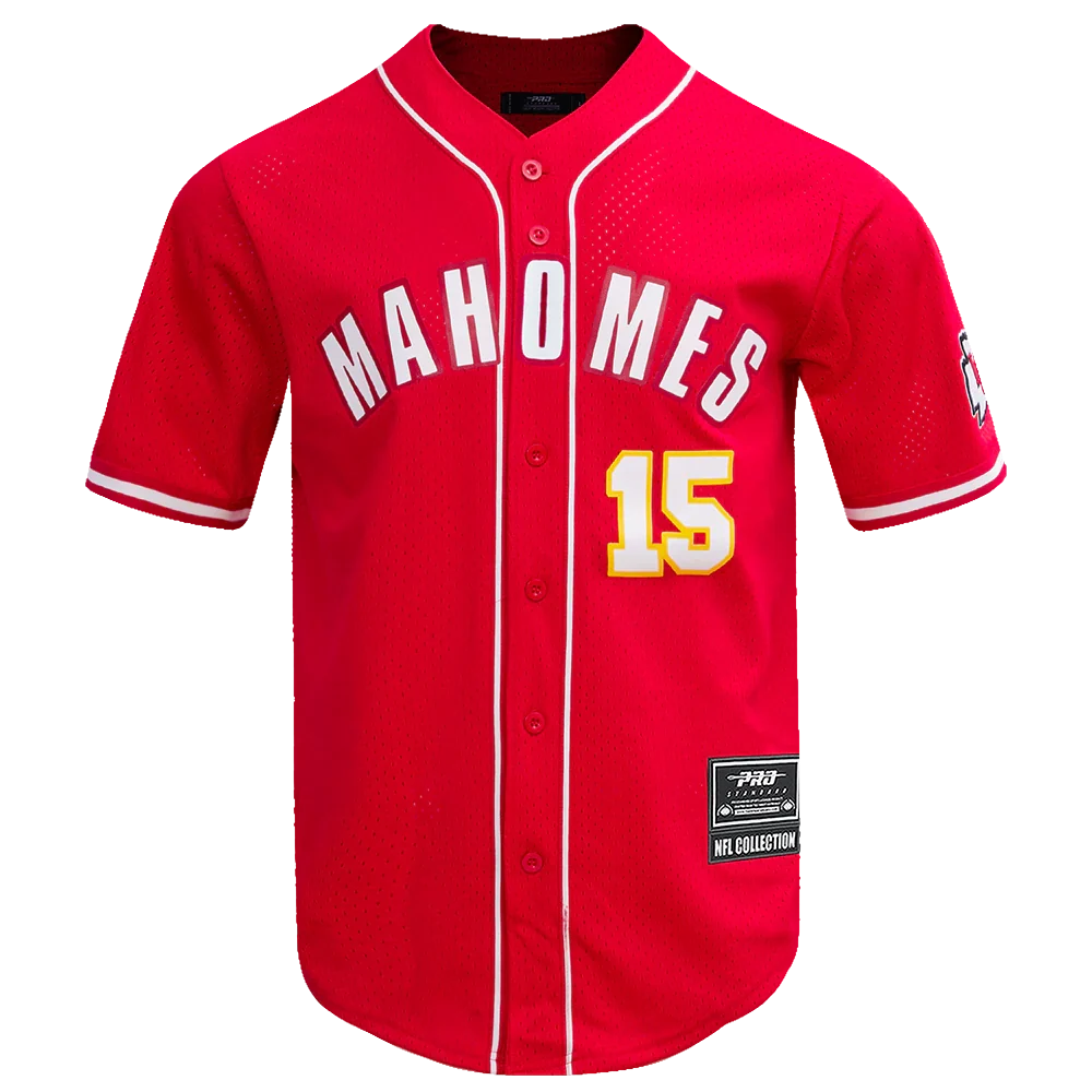 Kansas City Chiefs - NFL Patrick Mahomes #15 Mesh Bottom Down Men's Adult Shirt