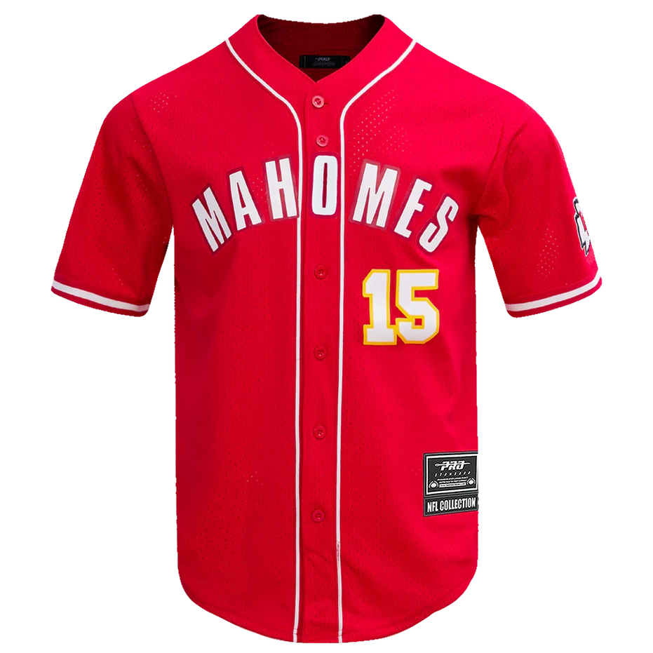 Kansas City Chiefs - NFL Patrick Mahomes #15 Mesh Bottom Down Men's Adult Shirt