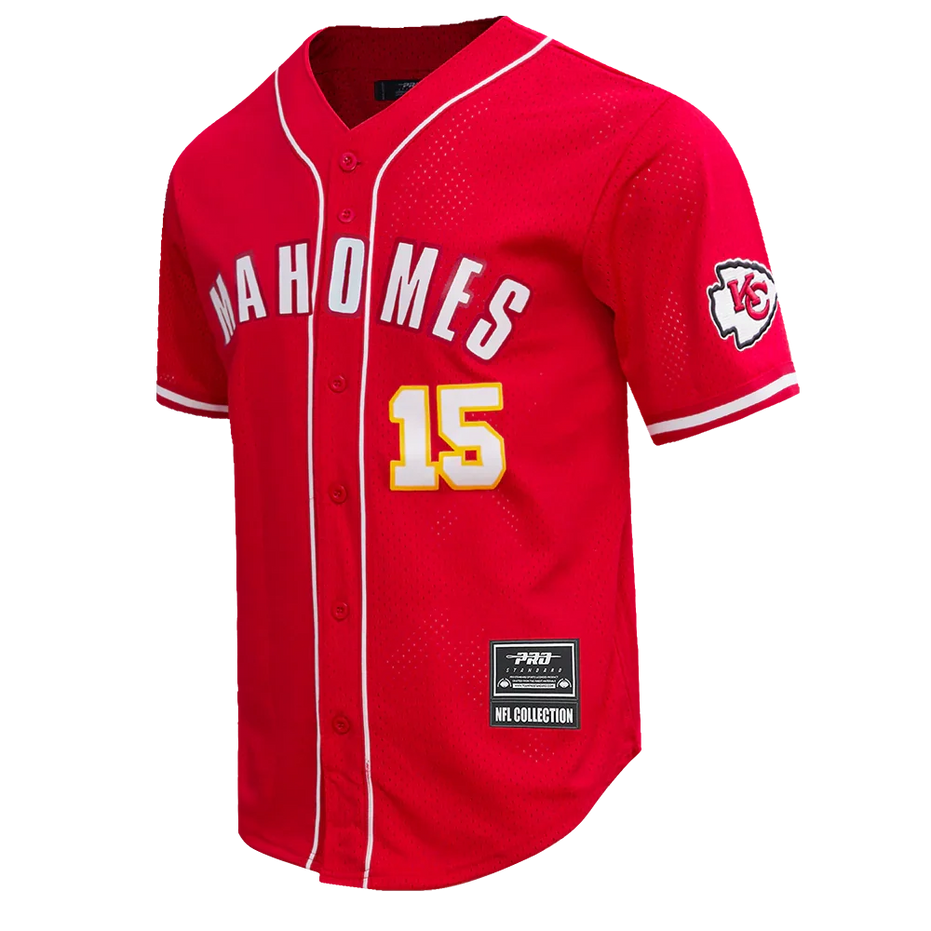 Kansas City Chiefs - NFL Patrick Mahomes #15 Mesh Bottom Down Men's Adult Shirt