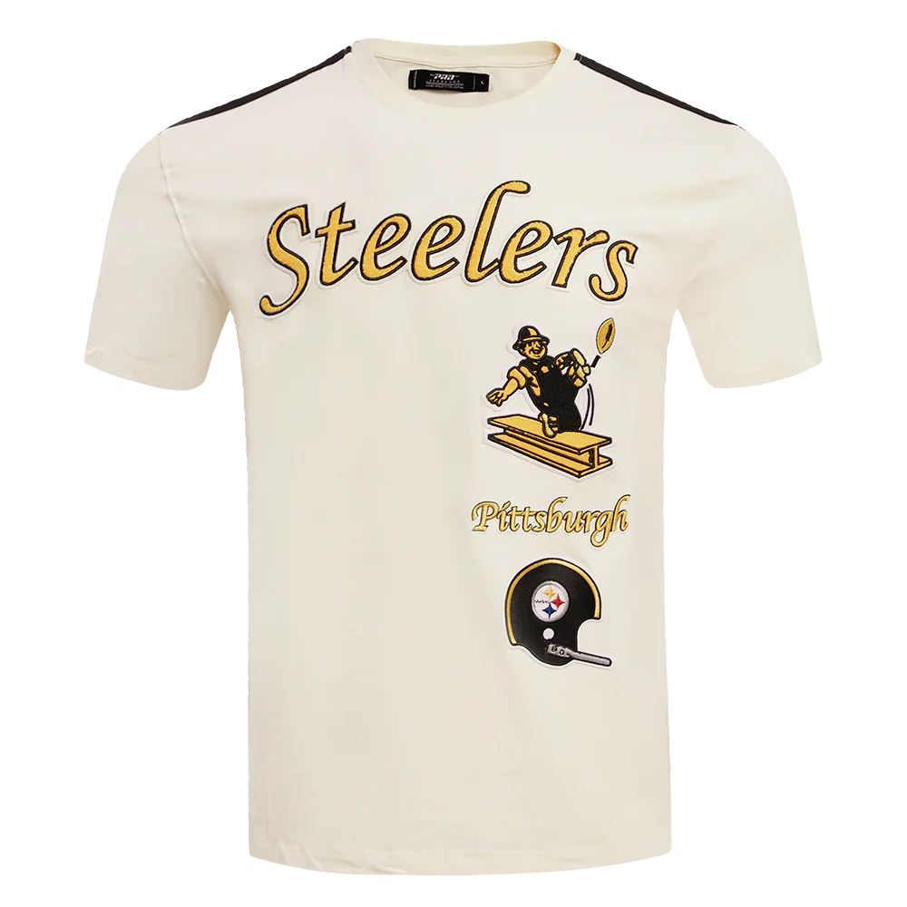 Pittsburgh Steelers NFL - Retro Classic Men's Stiped Adult T-Shirt