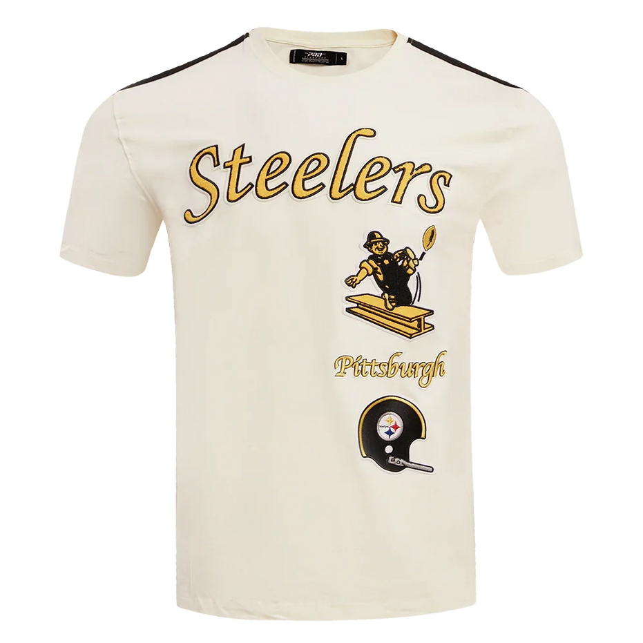 Pittsburgh Steelers NFL - Retro Classic Men's Stiped Adult T-Shirt