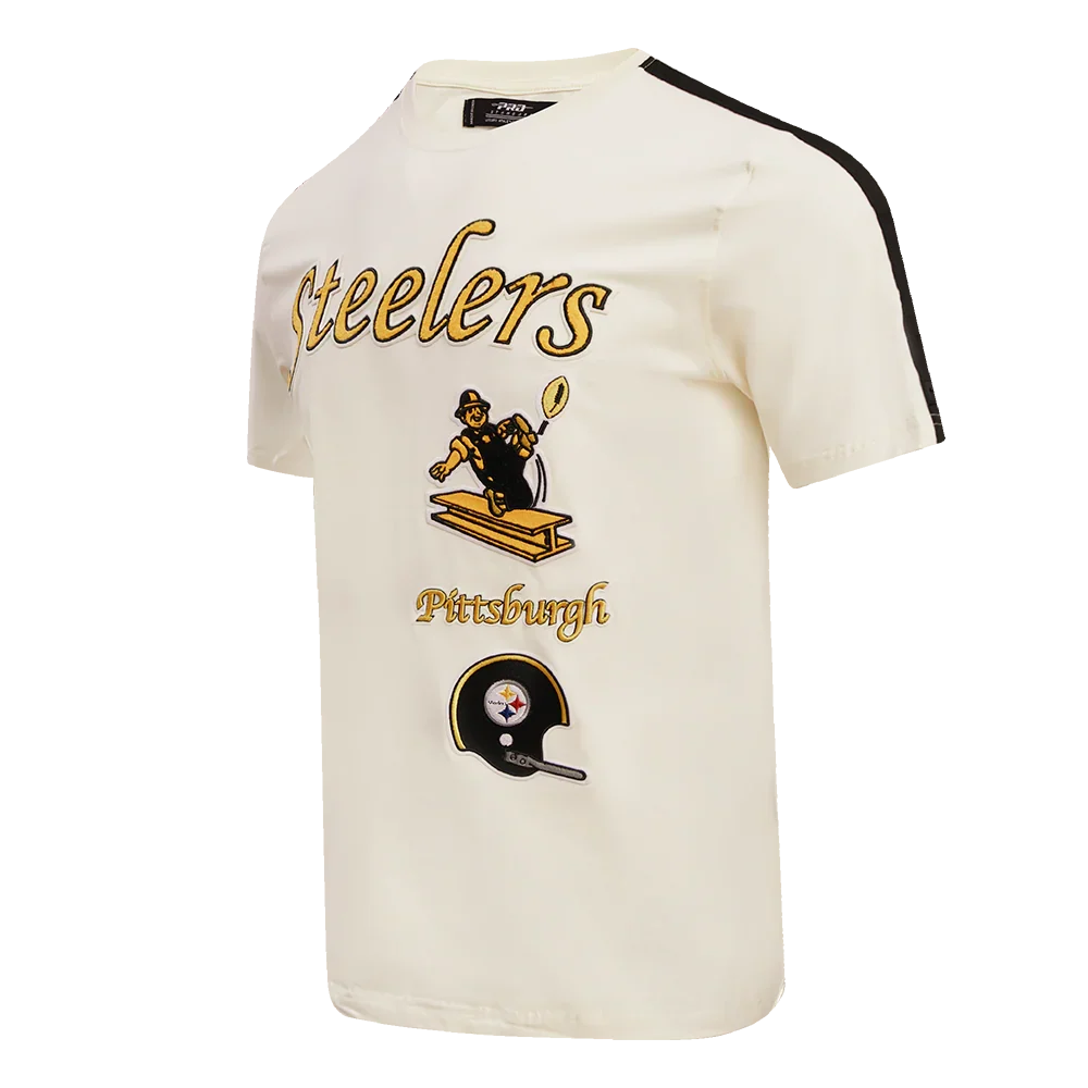 Pittsburgh Steelers NFL - Retro Classic Men's Stiped Adult T-Shirt
