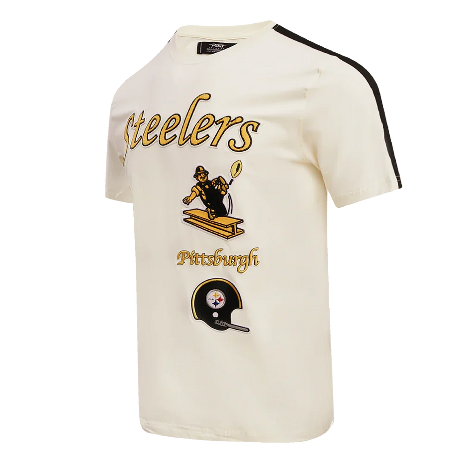 Pittsburgh Steelers NFL - Retro Classic Men's Stiped Adult T-Shirt