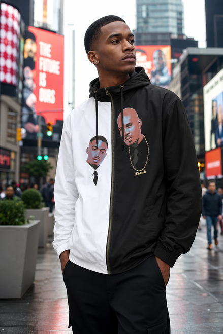Kimante's Belly Men's All Over Print Full Zip Hoodie Jacket