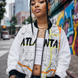 Atlanta Kimante White AOP Bomber Jacket