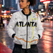 Atlanta Kimante White AOP Bomber Jacket