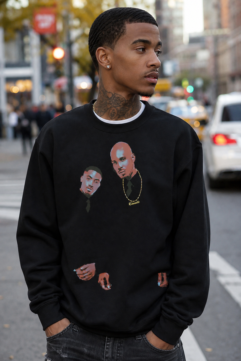 Belly Kimante Black Unisex Sweatshirt