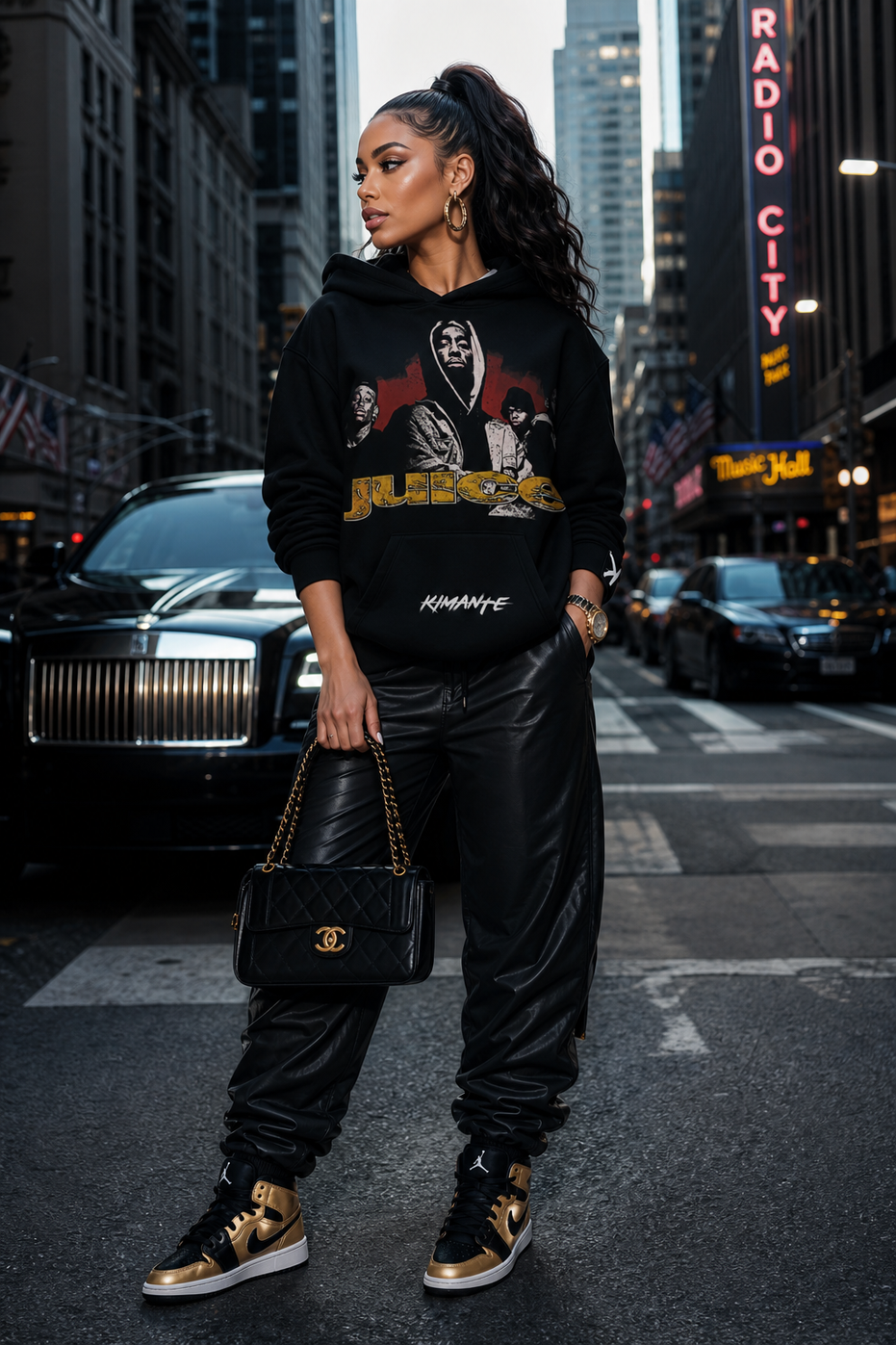 Juice Kimante Unisex Alt Black Hoodie