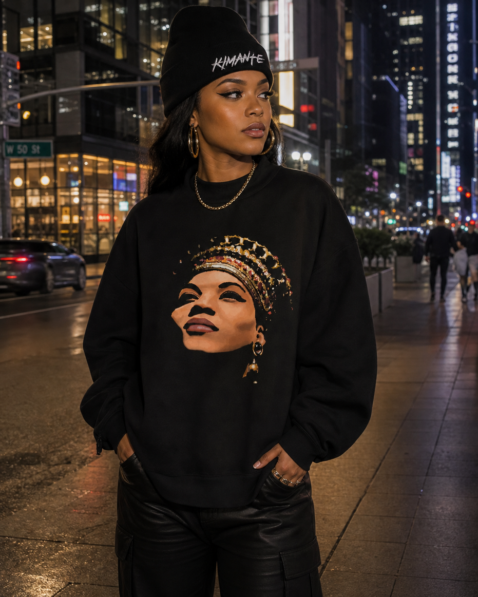 Queen Latifah Kimante Unisex Crew Neck Sweatshirt