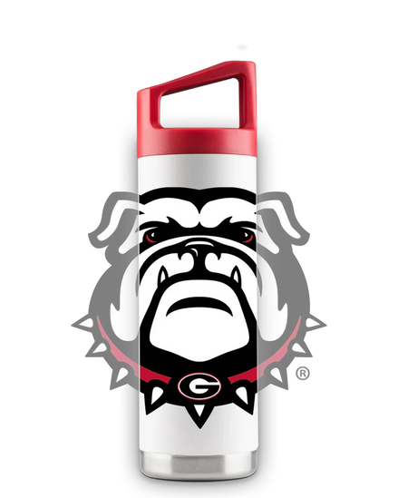 Georgia Bulldogs - White 16oz  "Mascot" Youth Stainless Steel Tumbler
