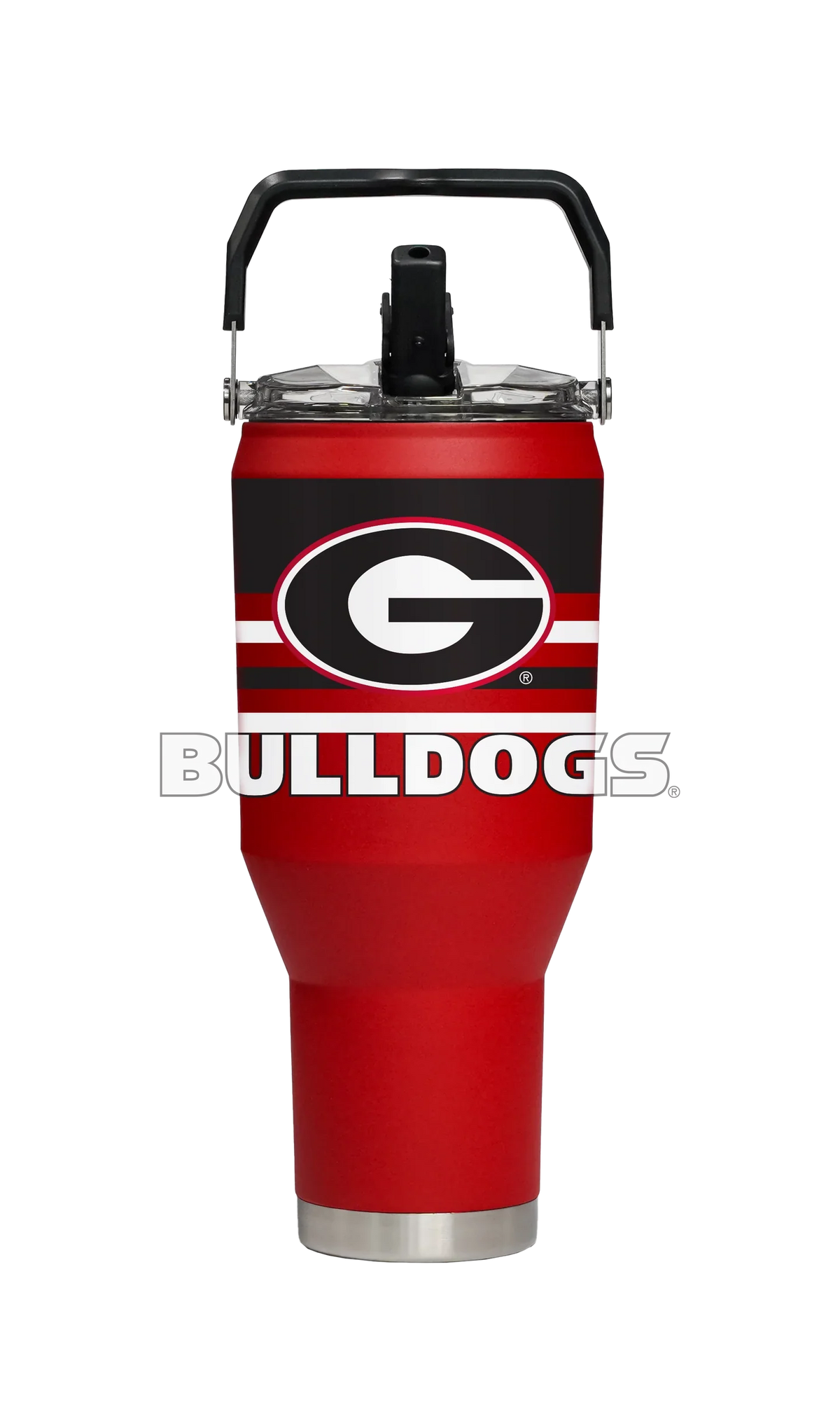Georgia Bulldogs - Red 40oz Carry Stainless Steel Tumbler