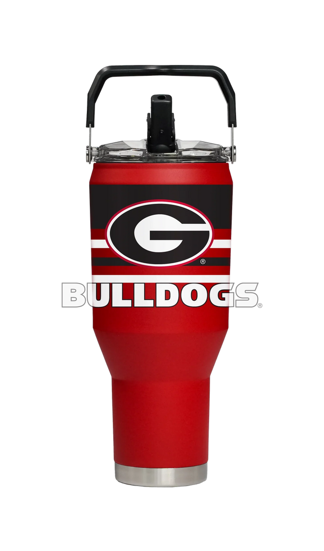 Georgia Bulldogs - Red 40oz Carry Stainless Steel Tumbler