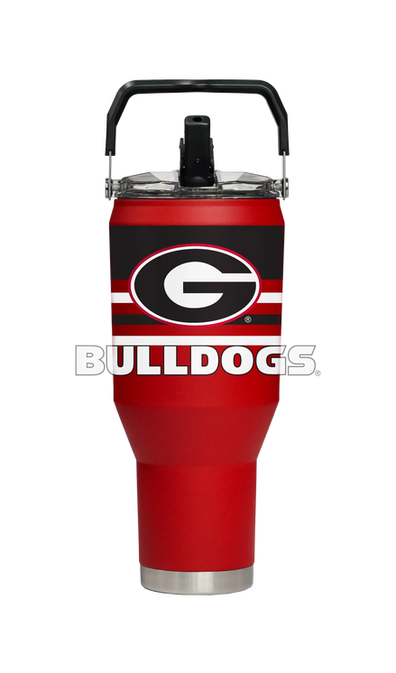 Georgia Bulldogs - Red 40oz Carry Stainless Steel Tumbler