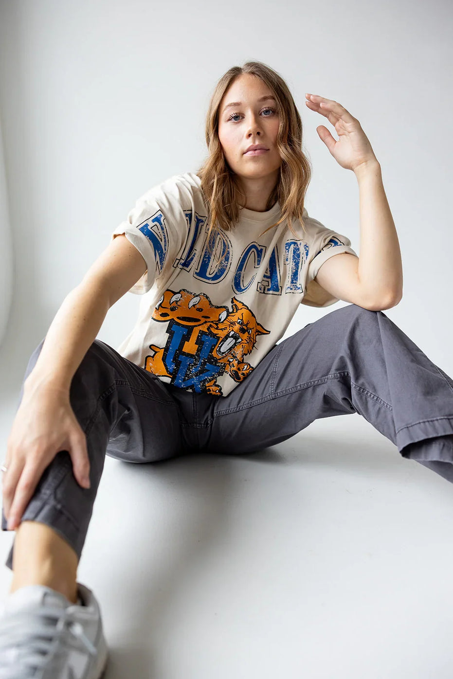 Kentucky Wildcats - NCAA Southern Split Oversized Brand Tee T-Shirt