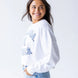 North Carolina Tar Heels - NCAA Perkins Chenille Cropped Sleeve Crew Women's Long Sleeve