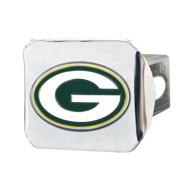 Green Bay Packers - Color on Chrome Hitch Cover