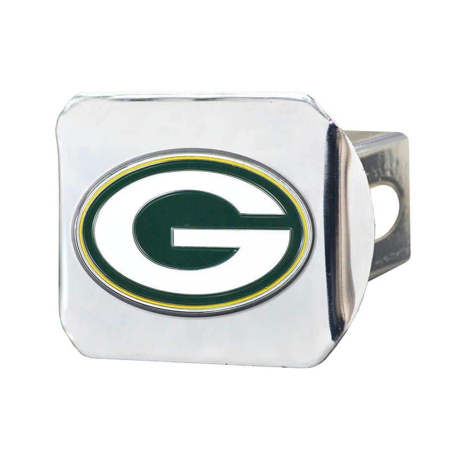 Green Bay Packers - Color on Chrome Hitch Cover