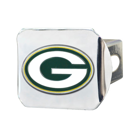 Green Bay Packers - Color on Chrome Hitch Cover