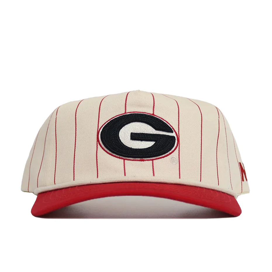 No Rivals Georgia Bulldogs - Natural Pinstripe Hat