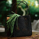 Julian Recycled Market Tote Bag in Black