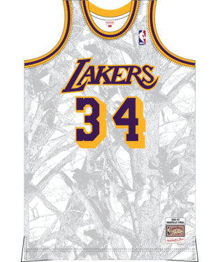 NBA Los Angeles Lakers Shaquille O'Neal  Ghosted Swingman Jersey